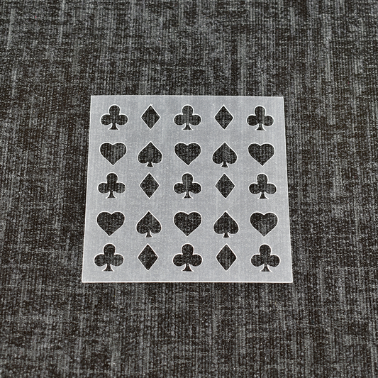 Card Suits Stencil