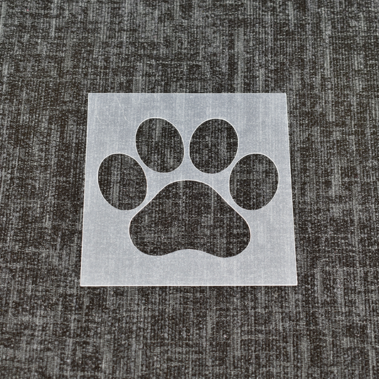 Paw Print Stencil