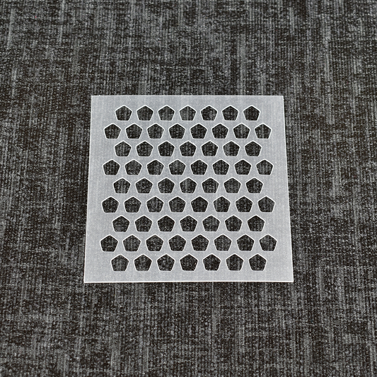 Pentagons Pattern Stencil - Design 2