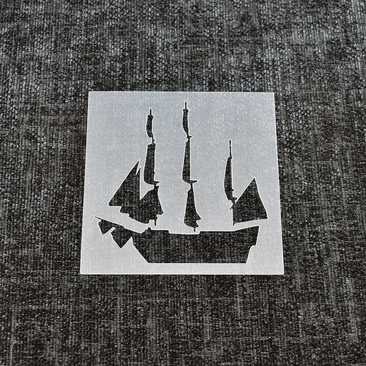 Pirate Ship Stencil
