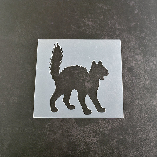 Scared Cat Stencil