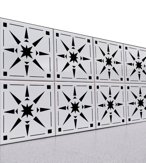 Tile Stencil - Design 06