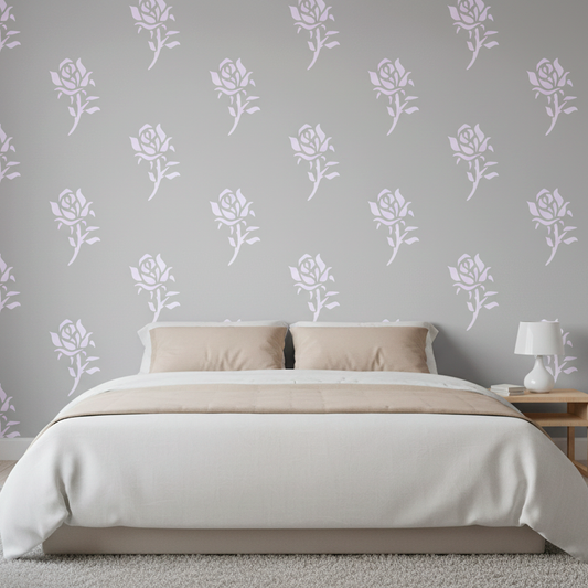 Rose Floral Stencil