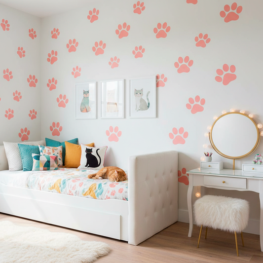 Paw Print Stencil