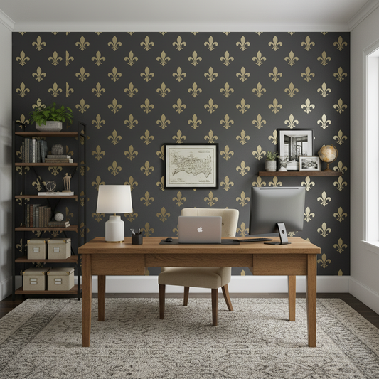 Fleur De Lis Stencil - Design 4