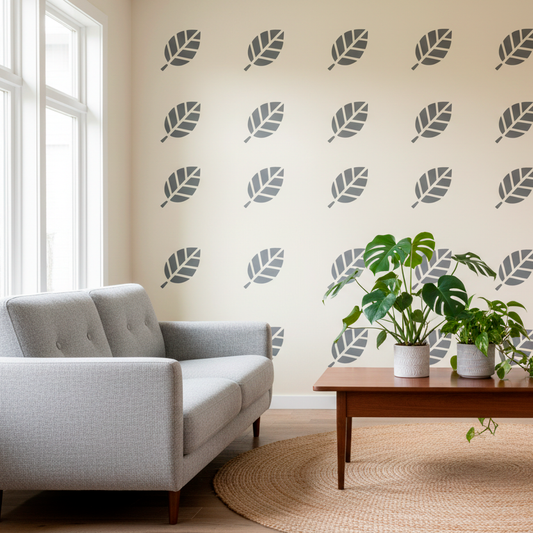 Leaf Floral Flower Stencil