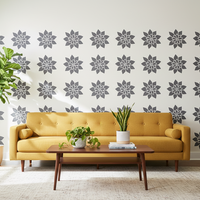 Flower Stencil - Design 7