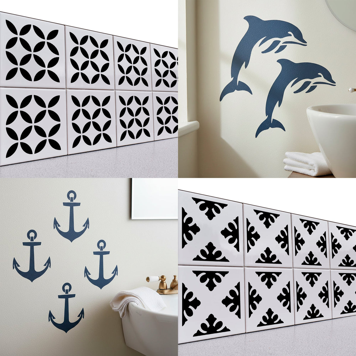 Bathroom Project Stencils