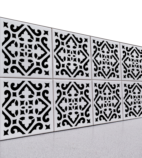 Tile Stencil - Reusable Tile Stencil (TILE_STEN07)