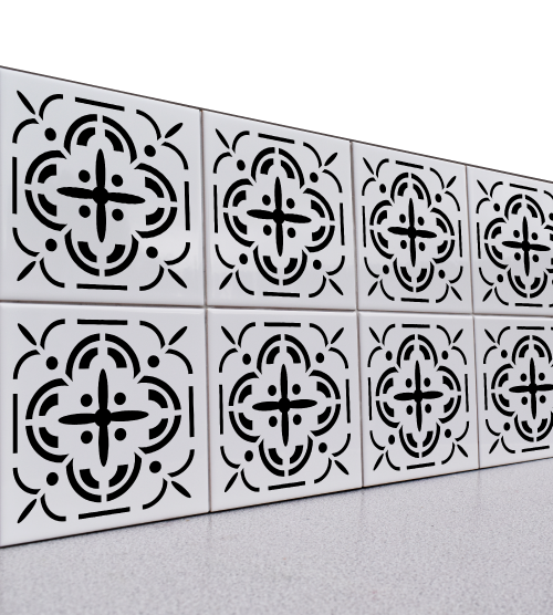 Tile Stencil - Reusable Tile Stencil (TILE_STEN21)