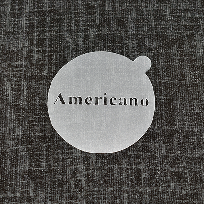 Americano - Reusable Coffee Stencil