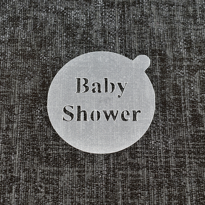 Baby Shower - Reusable Coffee Stencil