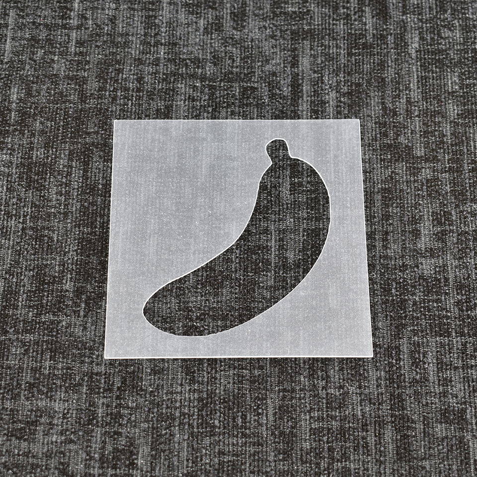 Banana - Reusable Fruit Stencil