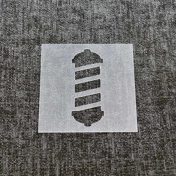 Barber Pole Stencil