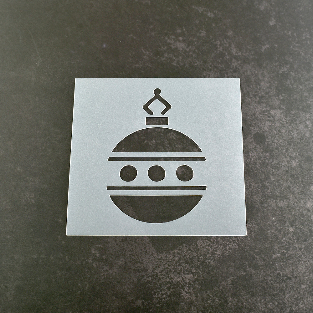 Christmas Bauble Stencil - Design 1