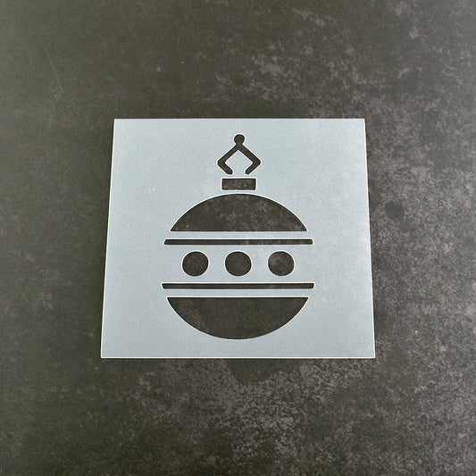 Christmas Bauble Stencil - Design 1