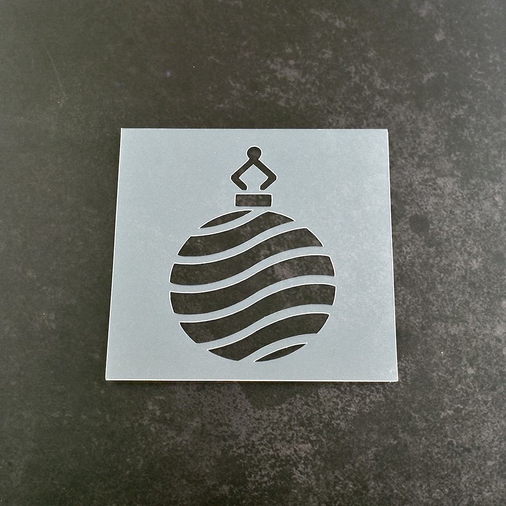 Christmas Bauble Stencil - Design 2