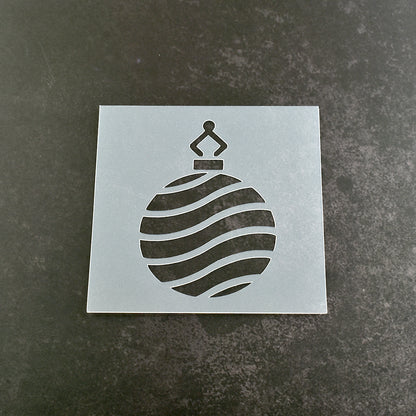Christmas Bauble Stencil - Design 2