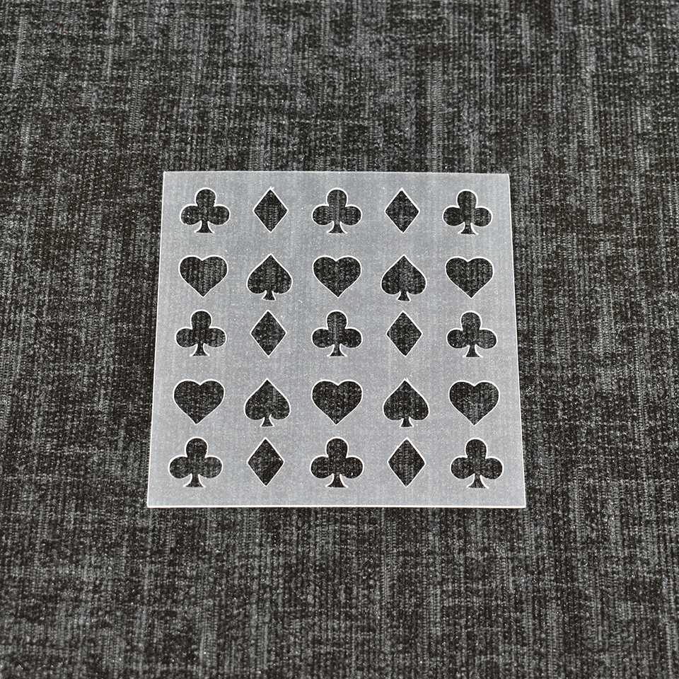 Card Suits - Reusable Pattern Stencil