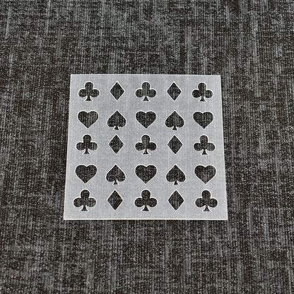 Card Suits - Reusable Pattern Stencil