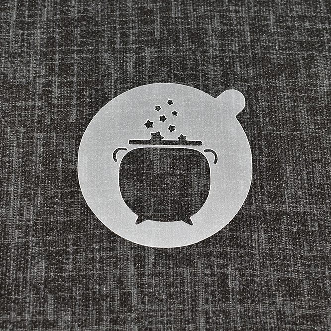 Cauldron - Reusable Coffee Stencil