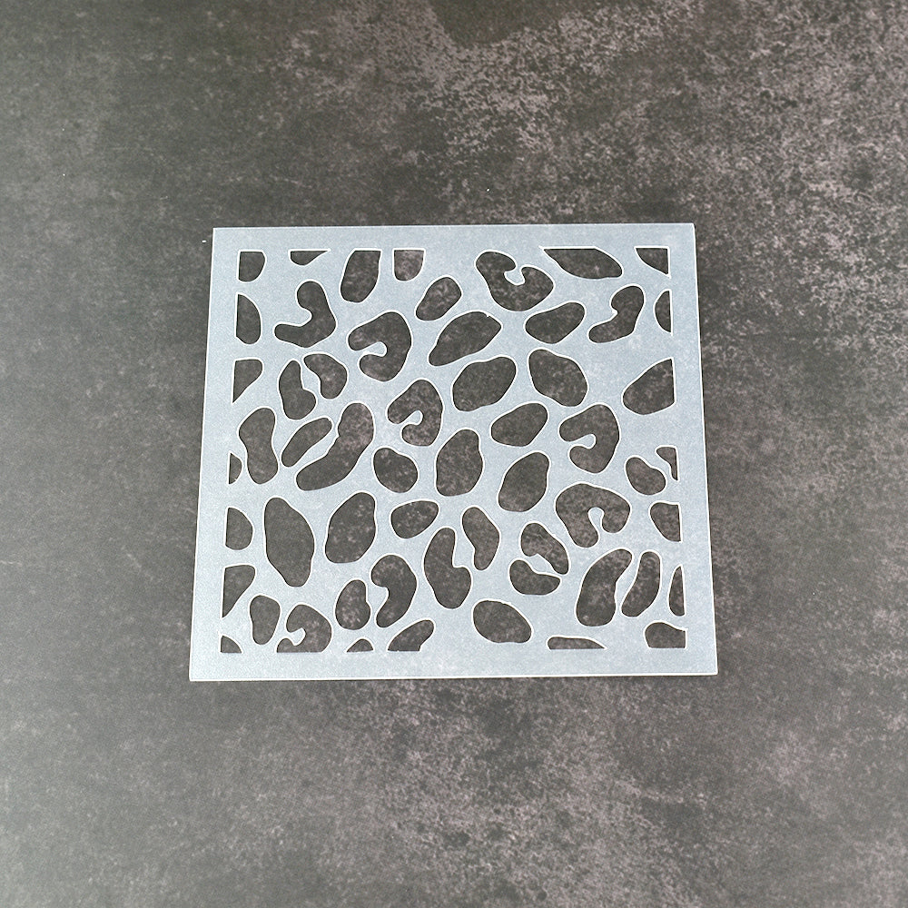 Cheetah Spots Pattern Stencil