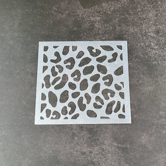 Cheetah Spots Pattern Stencil