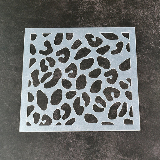 Cheetah Spots Pattern Stencil