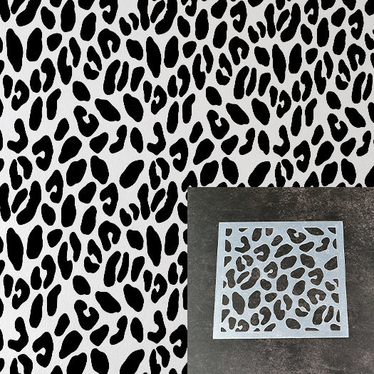 Cheetah Spots Pattern Stencil