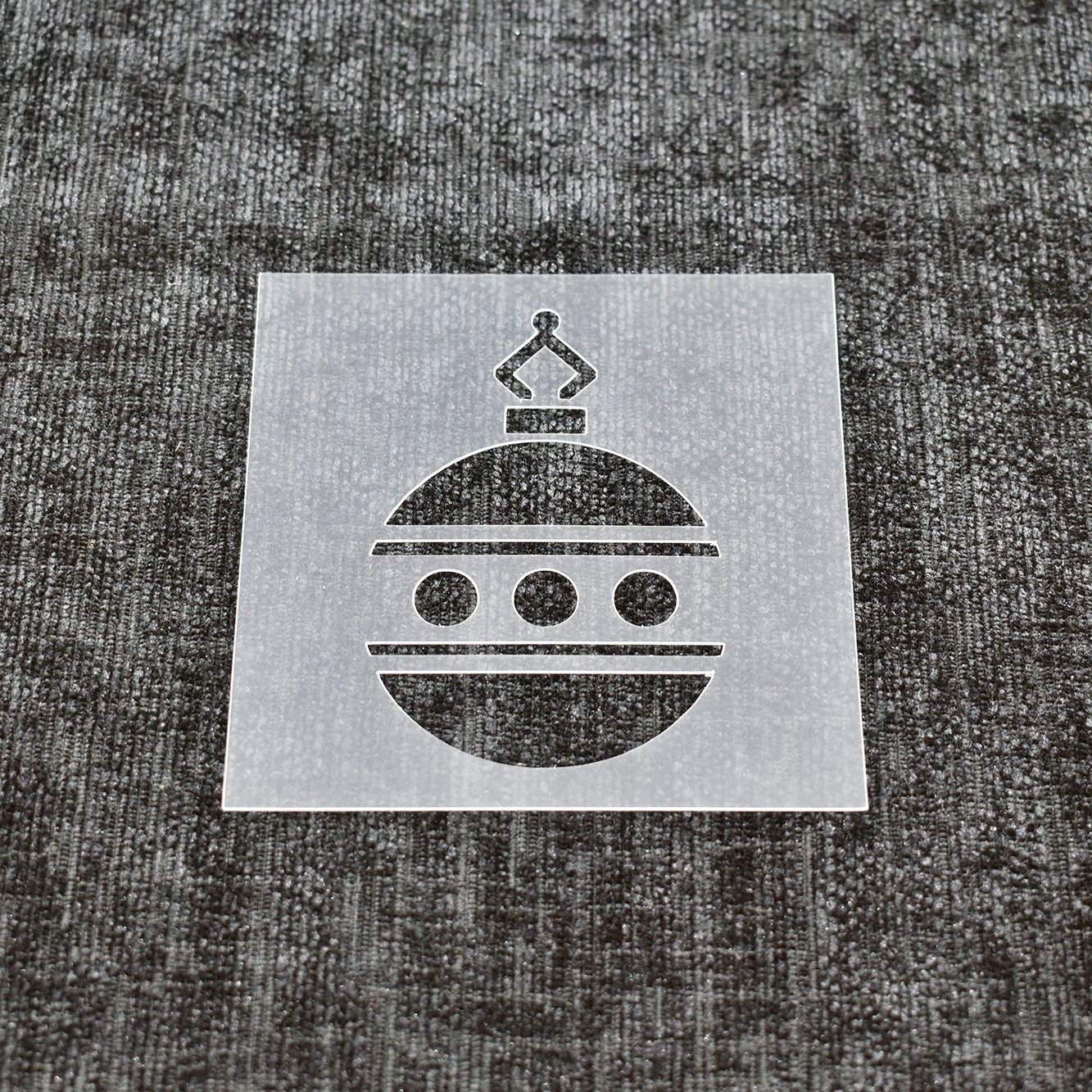 Christmas Bauble Stencil - Design 1