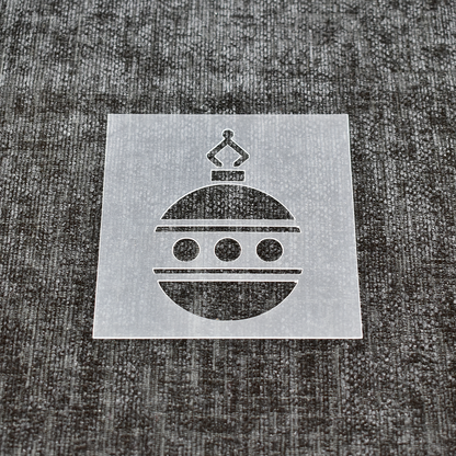 Christmas Bauble Stencil - Design 1