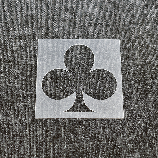 Club Card Suit Stencil