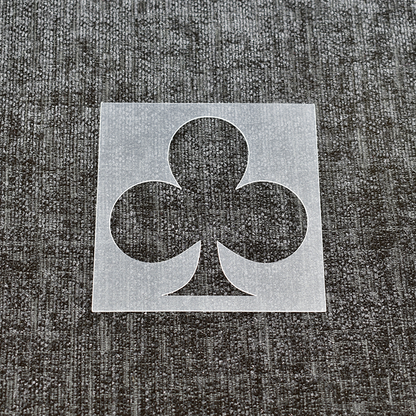Club Card Suit Stencil