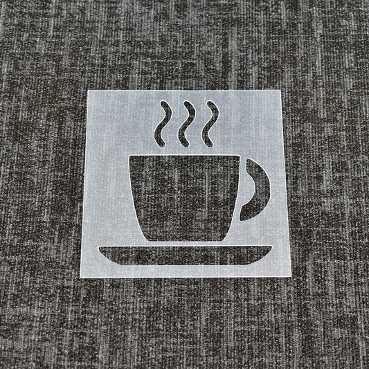 Coffee Cup / Mug - Reusable Stencil