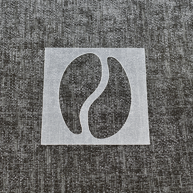 Coffee Bean Stencil