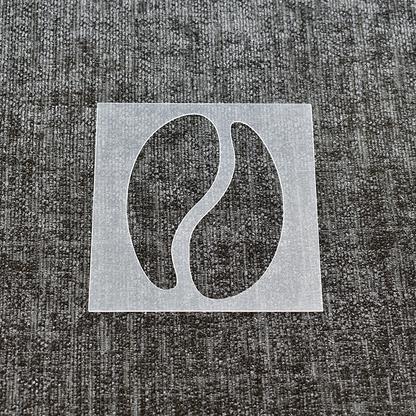 Coffee Bean Stencil