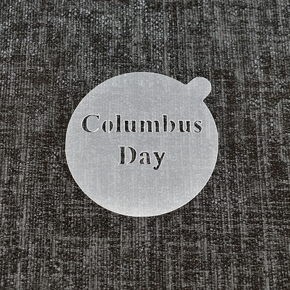 Columbus Day - Reusable Coffee Stencil