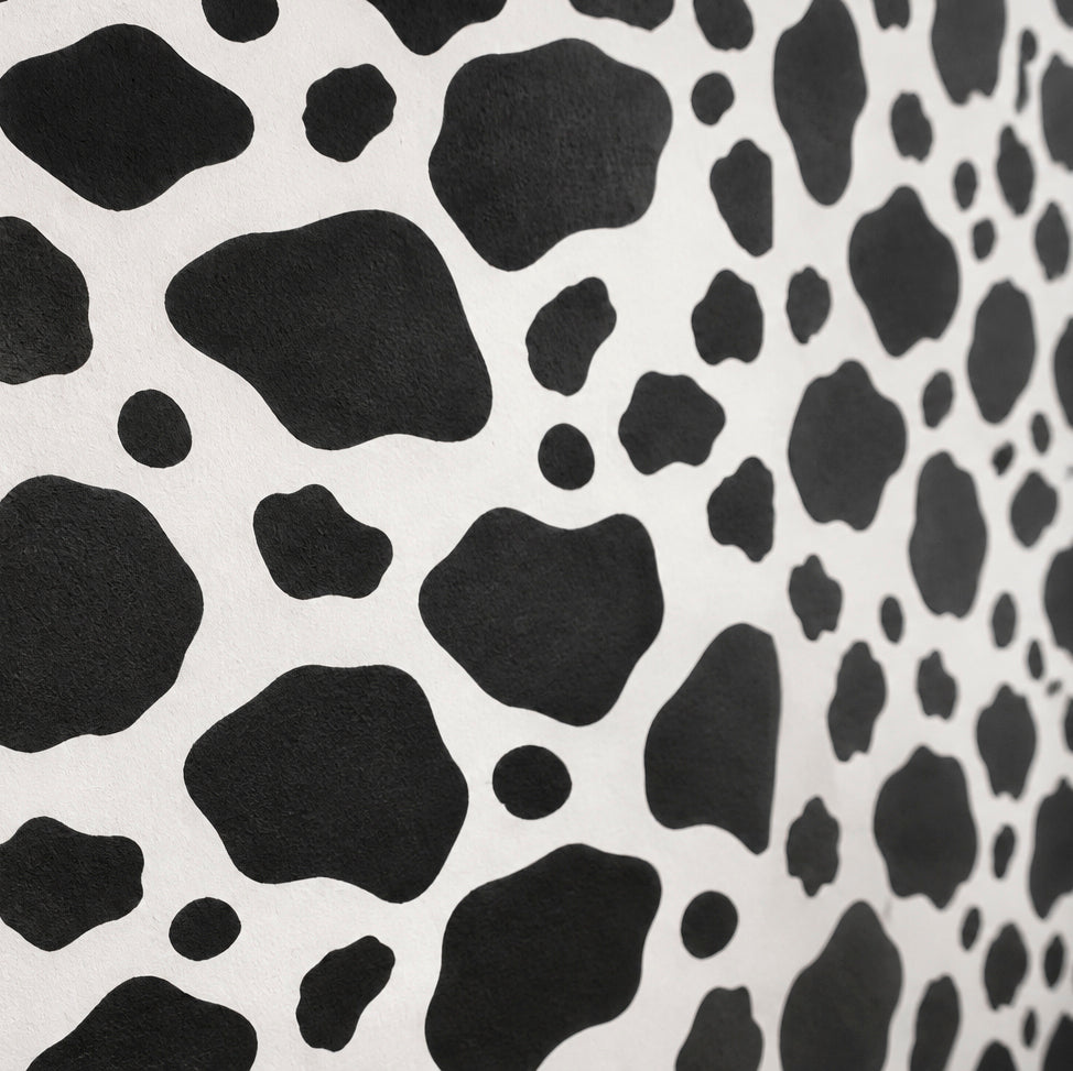 Cowhide Spots Pattern Stencil