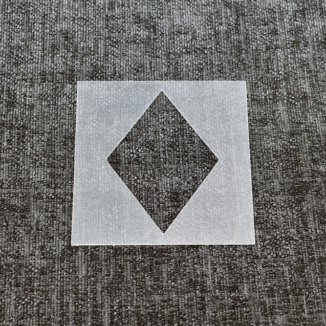 Diamond Card Suit Stencil