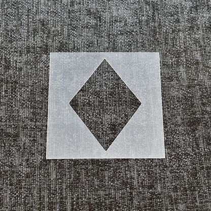 Diamond Card Suit Stencil