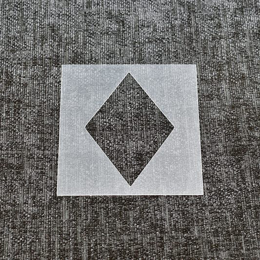 Diamond Card Suit Stencil