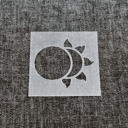 Eclipse Sun/Moon - Reusable Shape Stencil