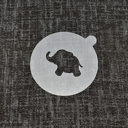 Elephant - Reusable Coffee Stencil