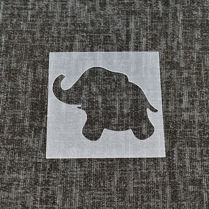 Elephant Animal - Reusable Stencil