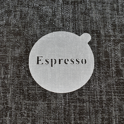 ESPRESSO - Reusable Coffee Stencil