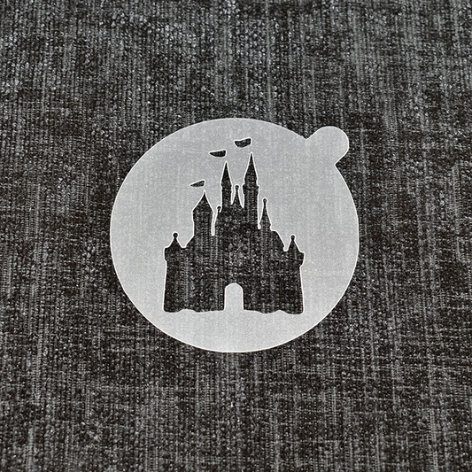 Fantasy Castle - Reusable Coffee Stencil