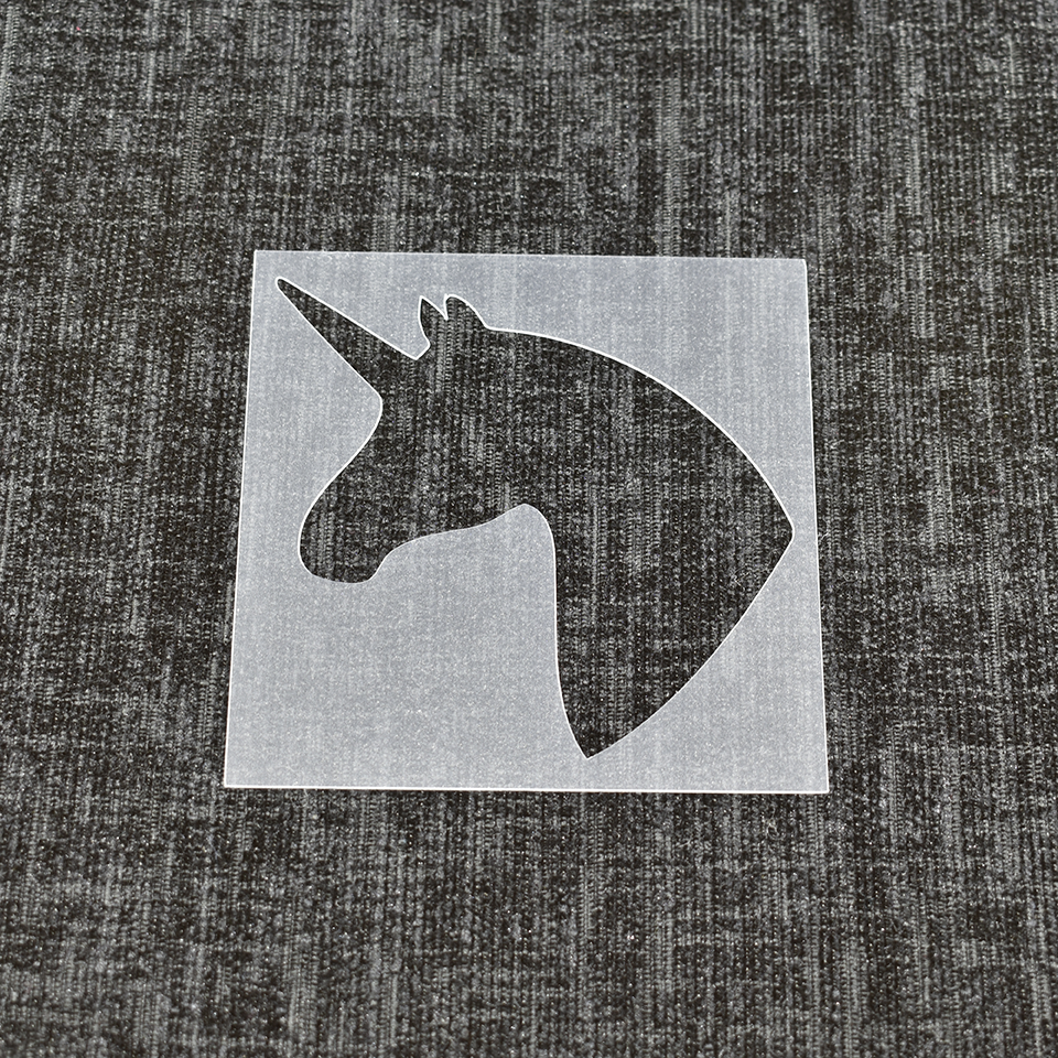 Unicorn / Horse Head - Reusable Stencil