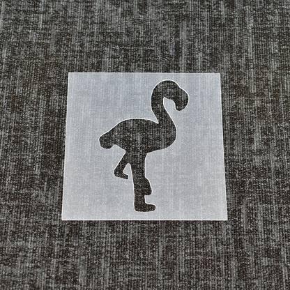 Flamingo Bird Animal - Reusable Stencil