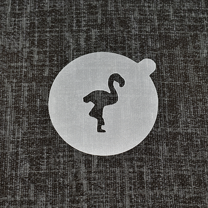 Flamingo Bird - Reusable Coffee Stencil