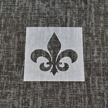 Fleur De Lis - Design 2 - Reusable Stencil